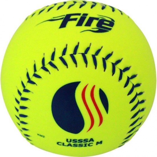 Clearance Sale Baden USSSA Fire Classic M 12" 40/325 Synthetic Slowpitch Softballs: 0U325YS