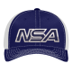 Clearance Sale NSA Outline Series Navy Flex Fit Hat: 404M-NVWH