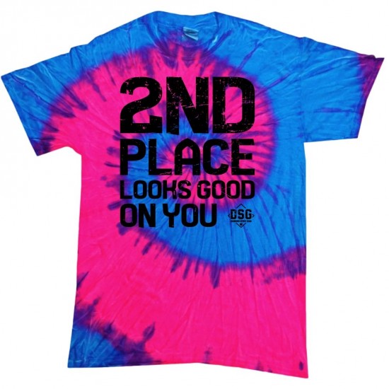 Clearance Sale DSG Apparel 2nd Place Tie Dye T-Shirt: TD-2ND