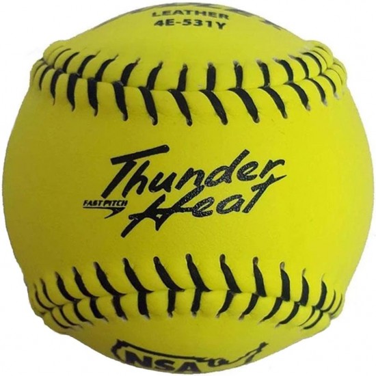 Clearance Sale Dudley NSA Thunder Heat 11" 47/375 Leather Fastpitch Softballs: 4E-531Y