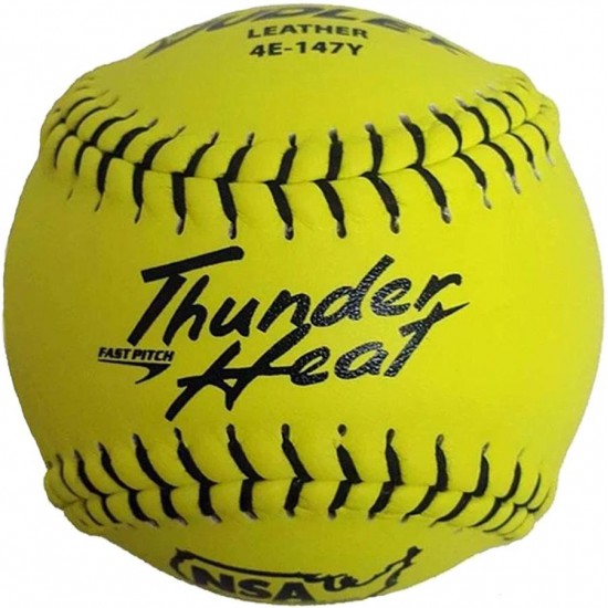 Clearance Sale Dudley NSA Thunder Heat 12" 47/375 Leather Fastpitch Softballs: 4E-147Y