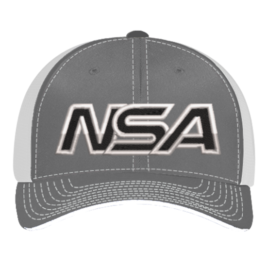 Clearance Sale NSA Outline Series Graphite Flex Fit Hat: 404M-GRWH
