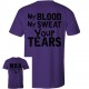 Clearance Sale DSG Apparel Blood Sweat Tears T-Shirt: GD-BST