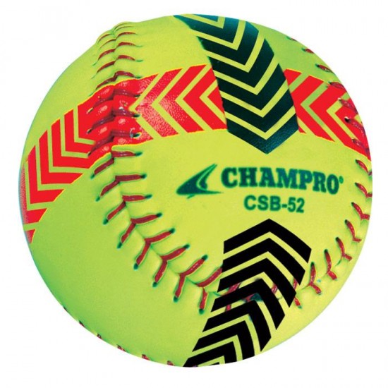 Clearance Sale Champro Sports Striped Training Softballs (Set of 2): CSB52S