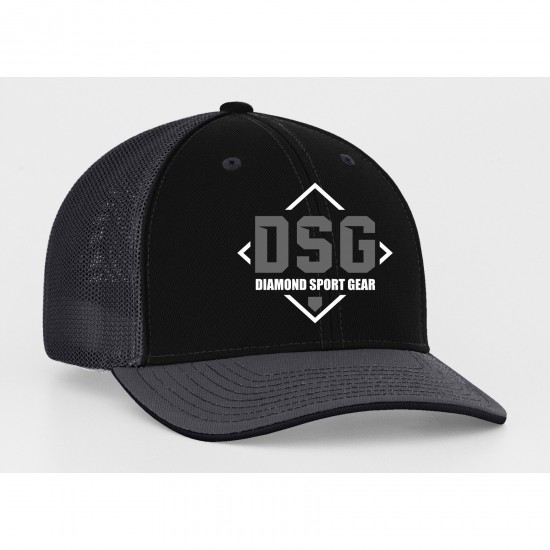 Clearance Sale Diamond Sport Gear Black / Graphite Flex Fit Hat: 404M-BG