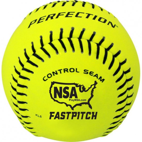 Clearance Sale Baden NSA Perfection 12" 47/375 Leather Fastpitch Softballs: FPN12