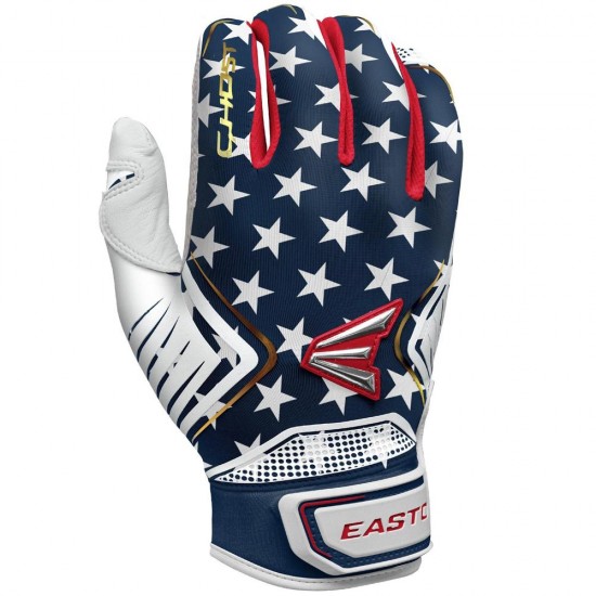 Clearance Sale Easton Ghost Stars & Stripes Women's Batting Gloves: A121227