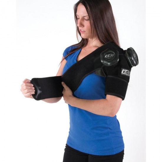 Clearance Sale ICE20 Double Shoulder Ice Compression Wrap: ICE-Dbl-Shoulder