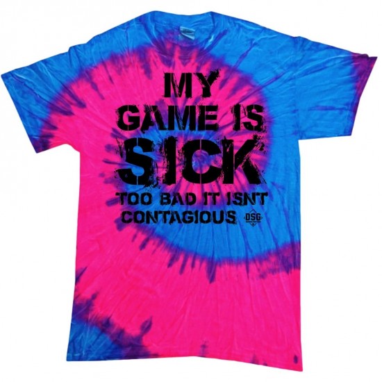 Clearance Sale DSG Apparel My Game Is Sick Tie Dye T-Shirt: TD-SICK