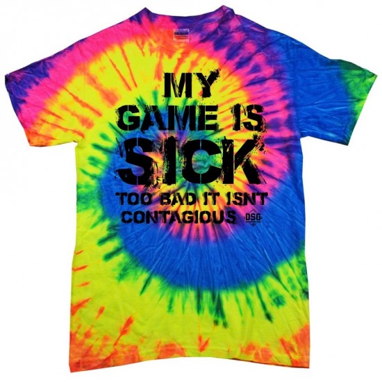 Clearance Sale DSG Apparel My Game Is Sick Tie Dye T-Shirt: TD-SICK