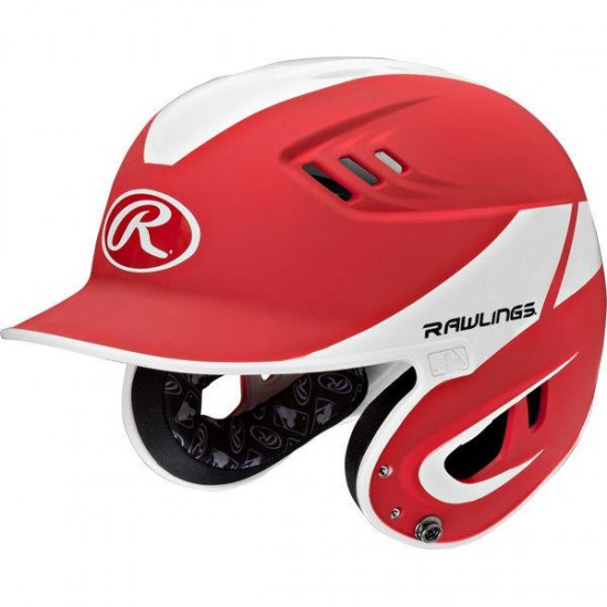 Clearance Sale Rawlings Velo 2-Tone Matte Away Batting Helmet: R16A2