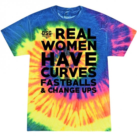Clearance Sale DSG Apparel Real Women Tie Dye T-Shirt: TD-REALW