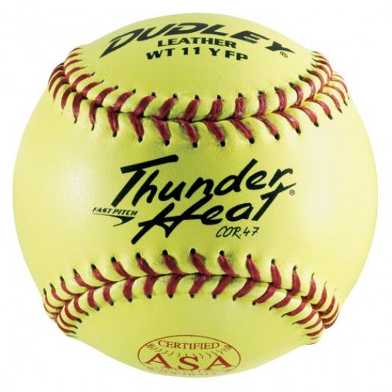 Clearance Sale Dudley ASA Thunder Heat 11" 47/375 Leather Fastpitch Softballs: 4A-531Y
