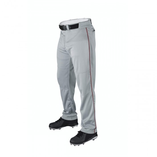 Clearance Sale Wilson Adult P200 Classic Knit Relaxed Fit Baseball Pants with Piping: WTA4332