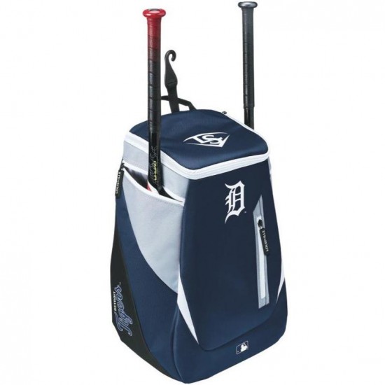 Clearance Sale Louisville Slugger Genuine MLB Backpack - Detroit Tigers: WTL9302TCDET